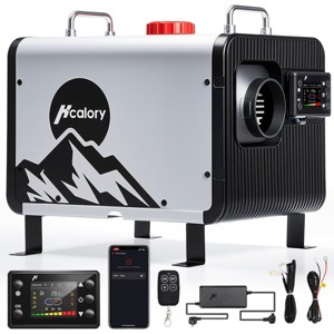 Hcalory Horizontal All-in-One Diesel Air Heater 5KW-8KW 12V/24V & 110V – Fast Heating, Low Fuel Use, Bluetooth & App Control - 1 of 4