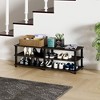 HOMLUX 3 Tier Shoe Rack Storage Organizer for Closet Entryway Holds 15 Pairs Easy to Assemble - 3 of 4