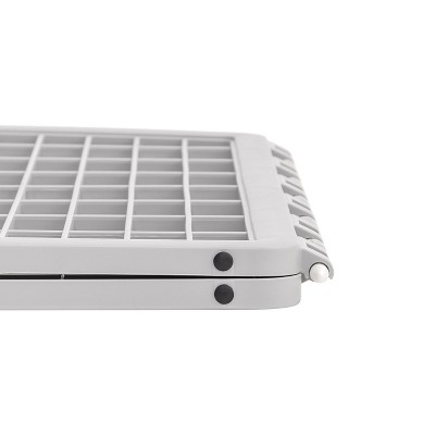 Silver 34"H Plastic 8-Panel Pet Playpen with Door