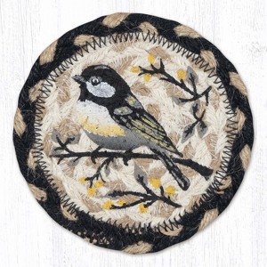 Hand-Stenciled Printed Jute Coaster – 5
