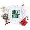 Silent Night Block Distressed - Women's Graphic Sweatshirt - 2 of 4