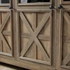 Vynxaria 3-Door Buffet Sideboard Cabinet in Gray Wash - Large Storage Bar Cabinet for Entryway, Living Room, and Dining Room Coffee and Wine Bar. - 4 of 4