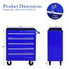 5-Drawer Rolling Tool Chest with Wheels, Heavy Duty Lockable Tool Storage Cabinet Organizer for Garage, Workshop & Warehouse - 2 of 4