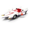 Mach 5 White with Red Stripes and Interior "Speed Racer" (1967) TV Series "Anime Hollywood Rides" 1/32 Diecast Car Model by Jada - 2 of 4