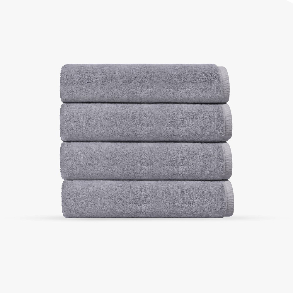 Photos - Towel Depera Home 4pc Puresoft Turkish Hand  Set Silver