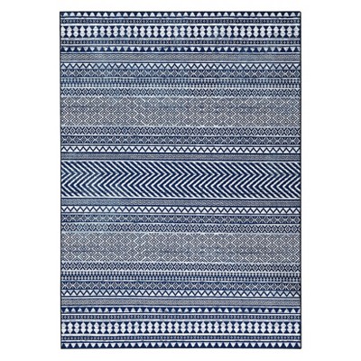 Washable Modern Geometric Printed Rug Non Slip Low Pile Rug Soft Throw Floor Cover Foldable Indoor Carpet for Living Room Bedroom Playroom