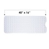 Cameo Non-Slip Bathtub mat, 40" x 16" Shower Mat with Suction Cups and Water Drain Holes, Extra Long Bath Mat, BPA, LaTeX, Phthalate Free - 4 of 4
