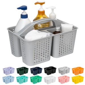 Aoibox Portable Shower Caddy Organizer with Handle, Plastic Basket for Soap, Hair & Beauty Products, Cleaning Supplies for Home, Dorm, Shelf & Cabinet - 1 of 4