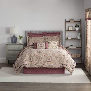 Waverly 4pc Castleford Damask Comforter Set