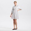 Women's Elbow Sleeve Drawstring Waist Mini Shirtdress - Universal Thread™ - 3 of 3