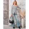 Clearlove Women Button Up Cardigan Long Sleeve Slim Fit Knit Sweater - 4 of 4