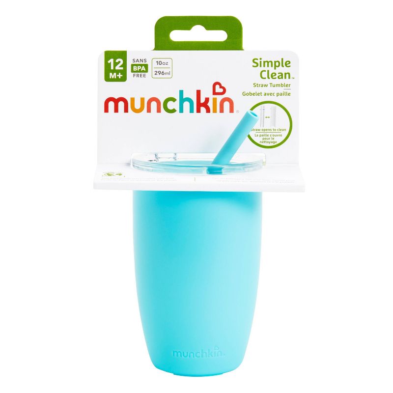 Munchkin Simple Clean Straw Tumbler Cup - Blue - 10oz, 5 of 7