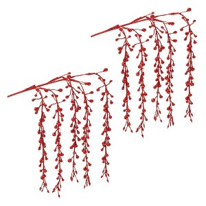 Hanging Glitter Berry Spray (Set of 2) - 1 of 3