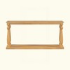 KIGFTSOD Vintage Wood Grain Console Table with Bottom Shelf and Four Vase Legs, Suitable for Entryway, Hallway, Living Room, Bedroom - 4 of 4
