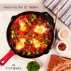 Cast Iron Cookware 17-Piece Set - Pre-Seasoned 6" + 8" + 10" + 12" Skillet + Grill Pan + Lid + Griddle + Pizza Pan + Dutch Oven + Rack. - 3 of 4