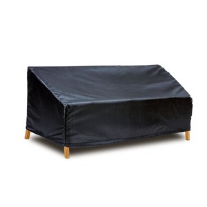 Shield Gold 2-Layer Polyester Fabric Outdoor Sofa Extra Wide Cover - 91.73x36x23/36" Charcoal Grey - 1 of 4