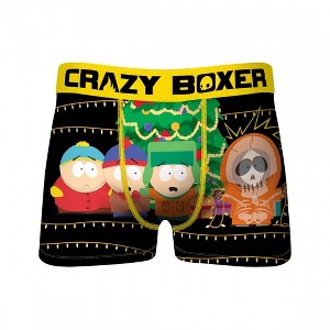 Mens Crazy Boxers South Park Kenny Christmas Light Boxer Briefs - 1 of 3