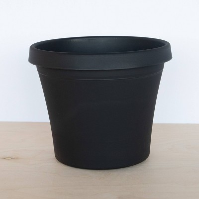 Terra Tapered 24" Black Polypropylene Indoor & Outdoor Planter
