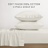100% 4PC Cotton Sheet Set, Brushed & Pre-Washed Bedding for Softness & Comfort – Becky Cameron - 2 of 4