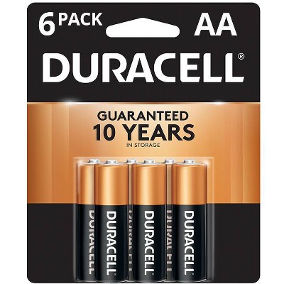 Duracell Coppertop AA Batteries - 6 Pack Alkaline Battery