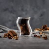 JoyJolt Pivot Double Wall Coffee Tea Glasses - Set of 4 Double Wall Cocktail Glasses Tumbler - 8 oz - 4 of 4