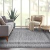 Modern Geometric Area Rug, Machine Washable, Textured Line Pattern, Fold-Able Rug, High-End Versatile Design - 3 of 4