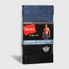 Hanes Originals Premium Men's SuperSoft Long Leg Boxer Briefs 3pk - Teal Blue/Gray - 2 of 4