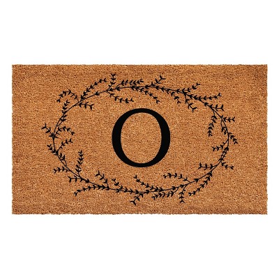 Calloway Mills Rustic Leaf Vine Monogrammed Doormat 17 In. x 29 In.