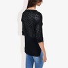 Anna-Kaci Women's Lightweight Knit Top with Notch Neck and Rolled Cuffs - 4 of 4
