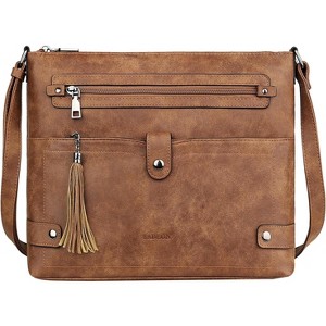 Large Crossbody Purses for Women Crossbody Bag, Multi Pocket Shoulder Bag - 1 of 4