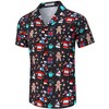 Men's Hawaiian Short - Sleeve Shirt, Classic Aloha Button - Down, Casual Beach Party Vacation Top - 4 of 4
