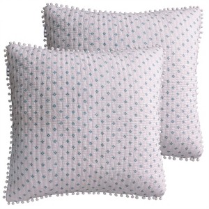 Astoria Spa Medallion Quilted Euro Sham - 2pk - Levtex Home - 1 of 3