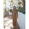 Women's Merino Blend Calista Long Sleeve Dress in Camel by Tomorrow Studio - 2 of 4