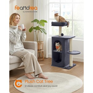 Multi-Cat Tree Tower with 2 Hideouts & Scratching Posts, Durable Cat Climbing Furniture - 1 of 4