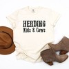 Simply Sage Market Women's Herding Kids and Cows Short Sleeve Garment Dyed Tee - 3 of 4