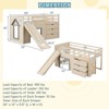 Costway Twin Low Loft bed with Slide Ladder Storage Drawers Play Game Space Wooden - 3 of 4