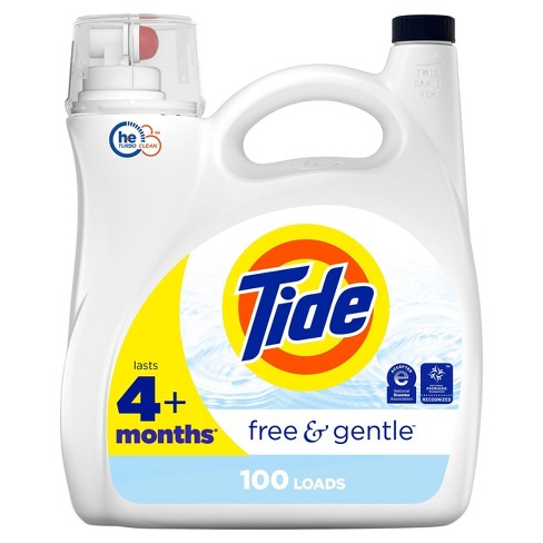 Tide Free & Gentle He Compatible Liquid Laundry Detergent Soap - 132 Fl ...