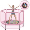 Whisen 55'' Toddlers Trampoline with Ocean Balls, Safe Net & Pads, Upgrade Zipper - 3 of 4