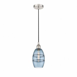 Vaz - 1 Light Cord Hung Mini Pendant In Industrial Style-8.13 Inches Tall and 5.88 Inches Wide - 1 of 1