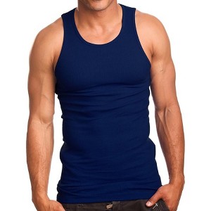 3 Pack PRO 5 Men's A-Shirt Undershirt Cotton Muscle Shirt Pre-Shrunk Tank Top - 1 of 1