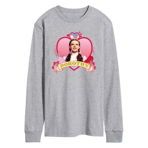 Men's - Wizard of Oz - Heart Dorothy Long Sleeve Graphic T-Shirt - 1 of 4