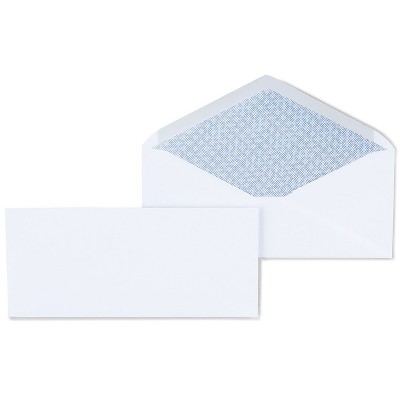 MyOfficeInnovations Gummed Security Tint #10 Envelope 4-1/8" x 9-1/2" White 500/BX 200519