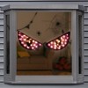 Northlight Lighted Eyes Halloween Window Silhouette Decorations - 40" - Purple - Set of 2 - 3 of 4