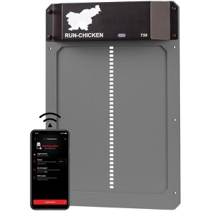 RUN-CHICKEN Automatic Coop Door - Classic with Bluetooth Control (Gray) - 1 of 1