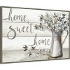 Amanti Art Framed Farmhouse Cotton Home Sweet Home by Tre Sorelle Studios Canvas Wall Art Print (33 in. W x 23 in. H), Sylvie Greywash Frame - 2 of 4