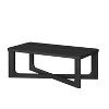 MAYEERTY Mid-Century Modern Wooden Coffee Table, Black - 4 of 4