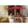 Gulches Red 120-Inch Patio Umbrella with Crank and Tilt for Versatile Outdoor Use - 3 of 4