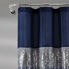 Night Sky Shower Curtain Navy/White - Lush Décor - 2 of 4