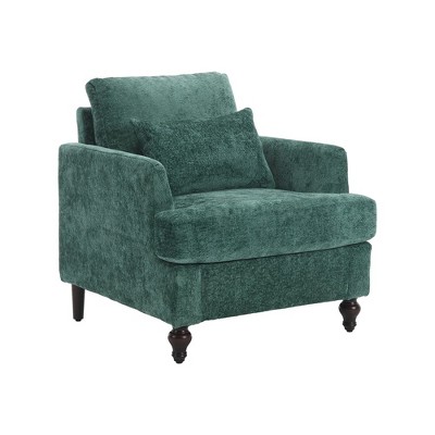 Modern Accent Chair Lounge Chair with Studded, Solid Wood Frame for Bedroom, Living Room