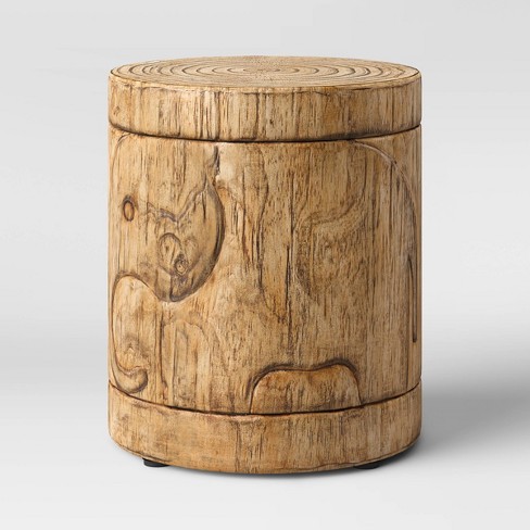 Faux Wood Elephant Patio Accent Table Opalhouse Target